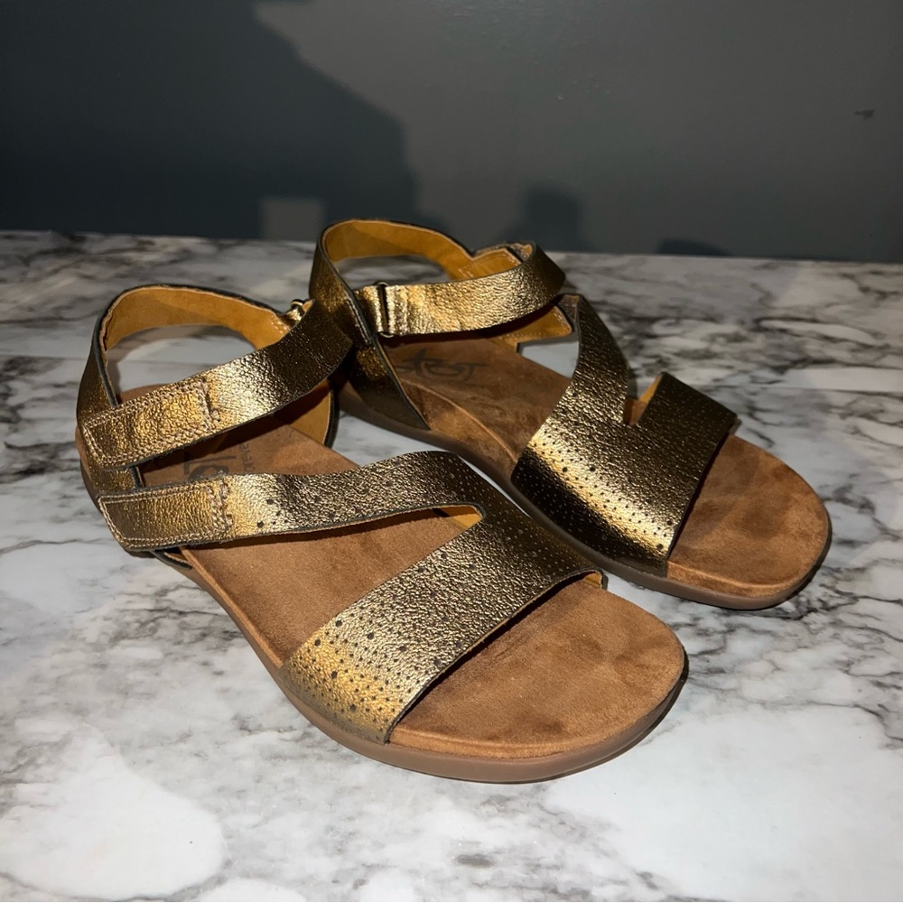 OTBT gold sandals